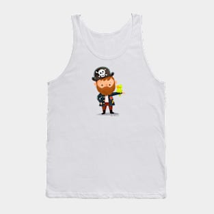 Pirate with Parrot Tank Top